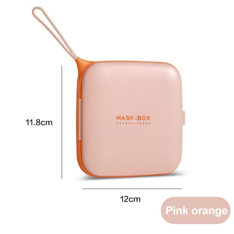 square portable mask plastic storage box simple and compact antifouling and dustproof temporary storage box: 03