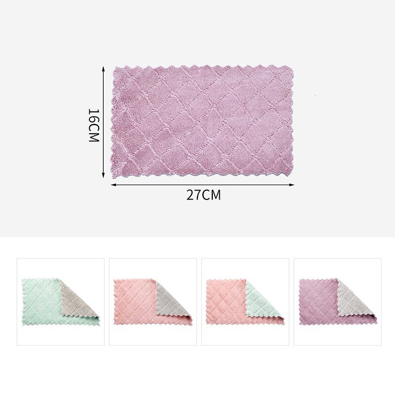 10/20Pcs Microfiber Keuken Handdoek Double Side Absorberende Vaatdoek Keuken Vod Huishoudelijke Servies Schoonmaken Vegen Gereedschap