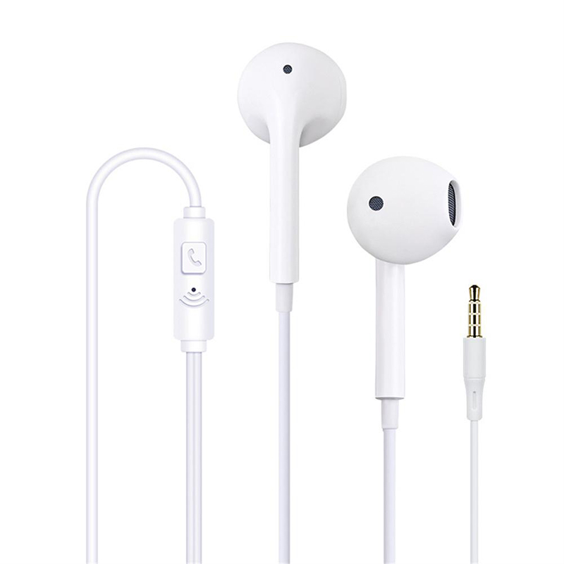 3,5-mm-Ohrhörer mit Mikrofon, kabelgebundene Kopfhörer, In-Ear-Kopfhörer, Musik-Ohrstöpsel, ergonomische Kopfhörer für alle Smartphones