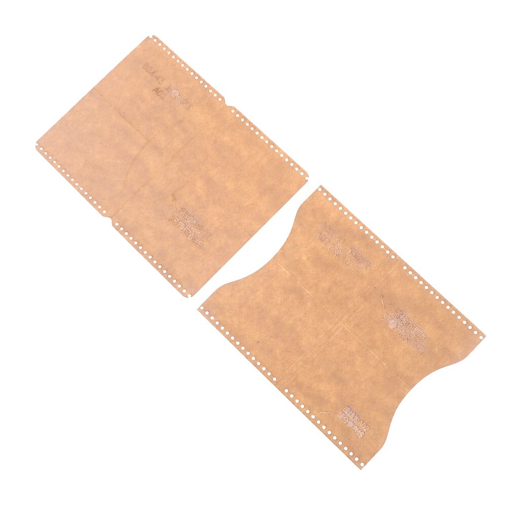 Acryl transparant sjabloon handgemaakte set diy knutselwerk voor leren portemonnee tas patroon