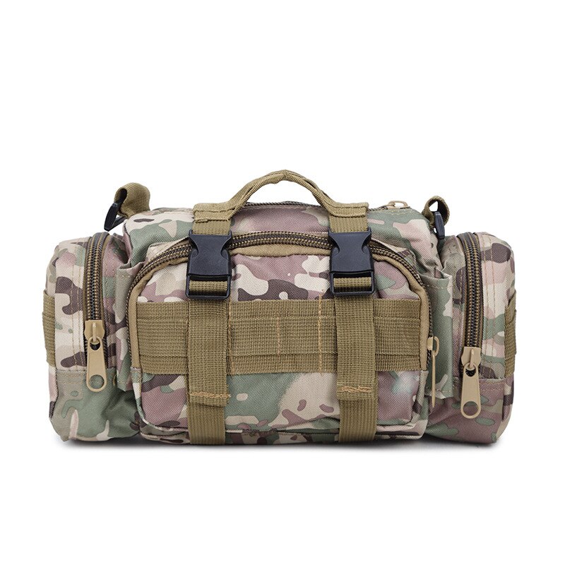 Fishing Outdoor Tackle Bait Bag Waterproof Waist Shoulder Carry Storage Camouflage Sports Simplicity Casual: CP camouflage