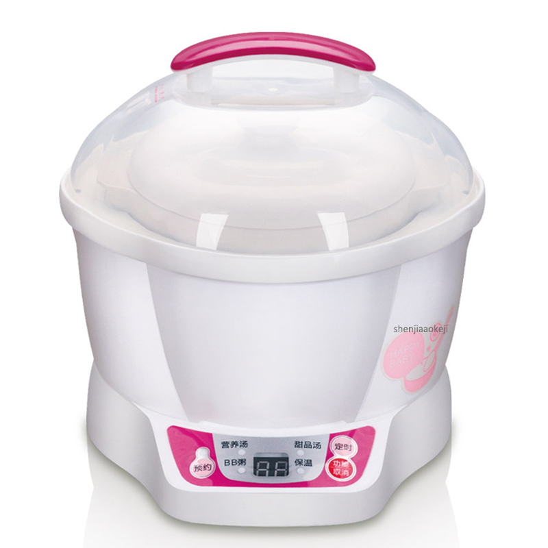 0.7L Elektrische Slowcooker DDZ-7B Mini Smart Baby voedsel Fornuis Keramische Timing stoven tonic soep pap Vogelnest kookpan