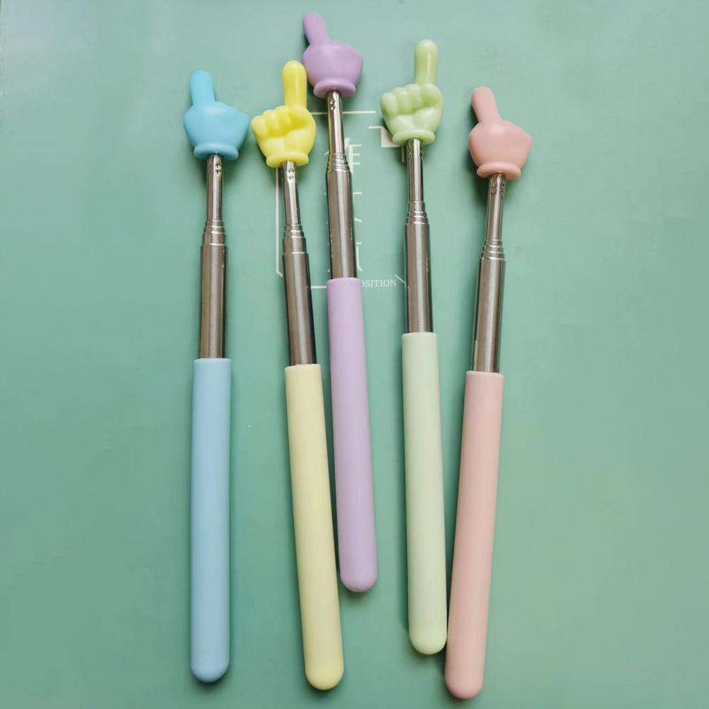 Palo de dedo extensible, puntero retráctil para pizarra blanca, puntero telescópico para profesores de aula, palo para presentación de pizarra blanca