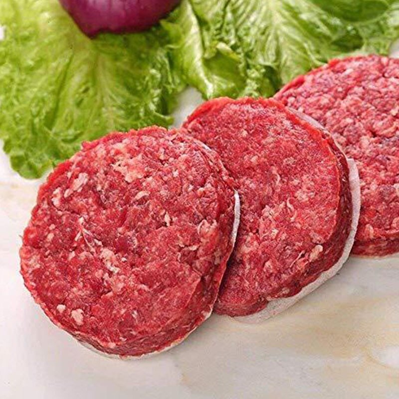 100pcs food pad paper, hamburger frozen patty compartment paper, double-sided silicone oil paper 11CM diameter