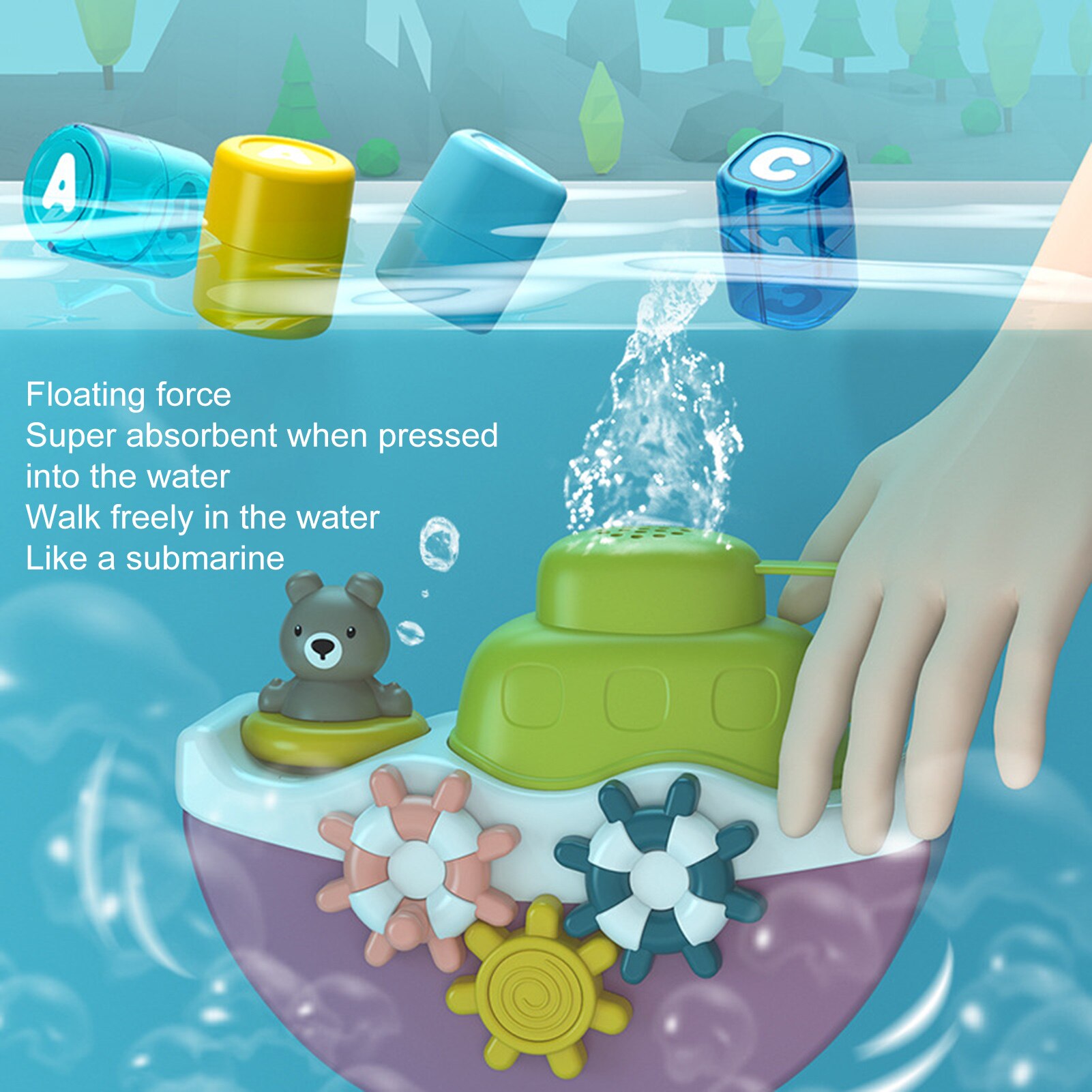 Wasser sprühen Dusche Schlecht Spielzeug Pipeline Spiel Schwimmen Schlecht bat Dusche Spielzeug für freundlicher Spritzen Werkzeug Schlecht Wasser Spielzeug
