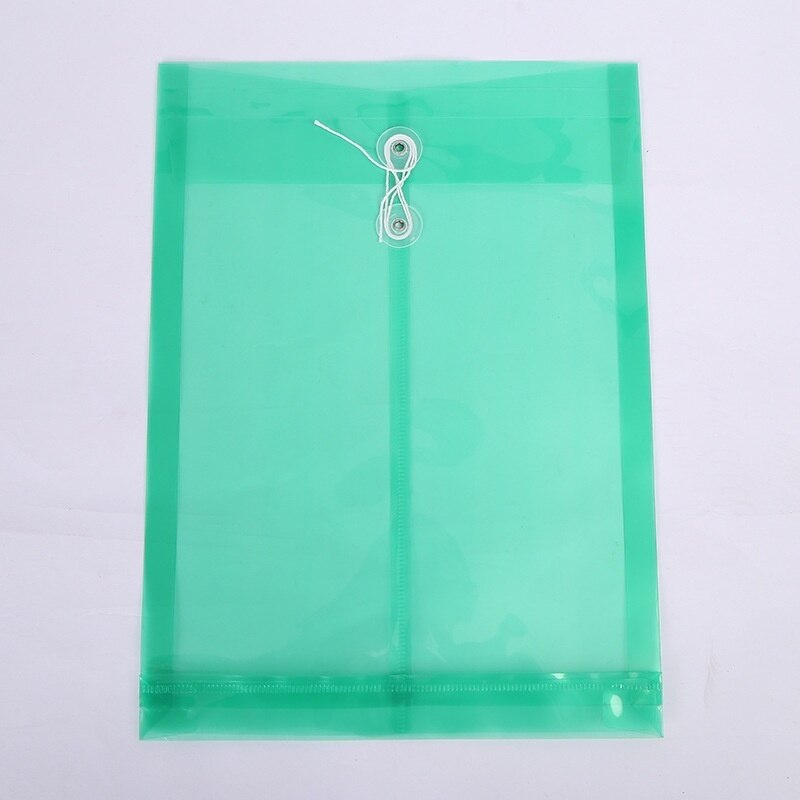 Solid Color A4 Plastic Office Document Briefcase Women Man Bag Folder File Folder Documents Case Paper Planner Storage