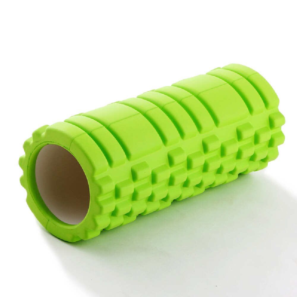 9*30cm hule yoga blok fitness udstyr eva dyb massage muskel afslapning rulle yoga skum blok gym øvelser yoga blok: Grøn