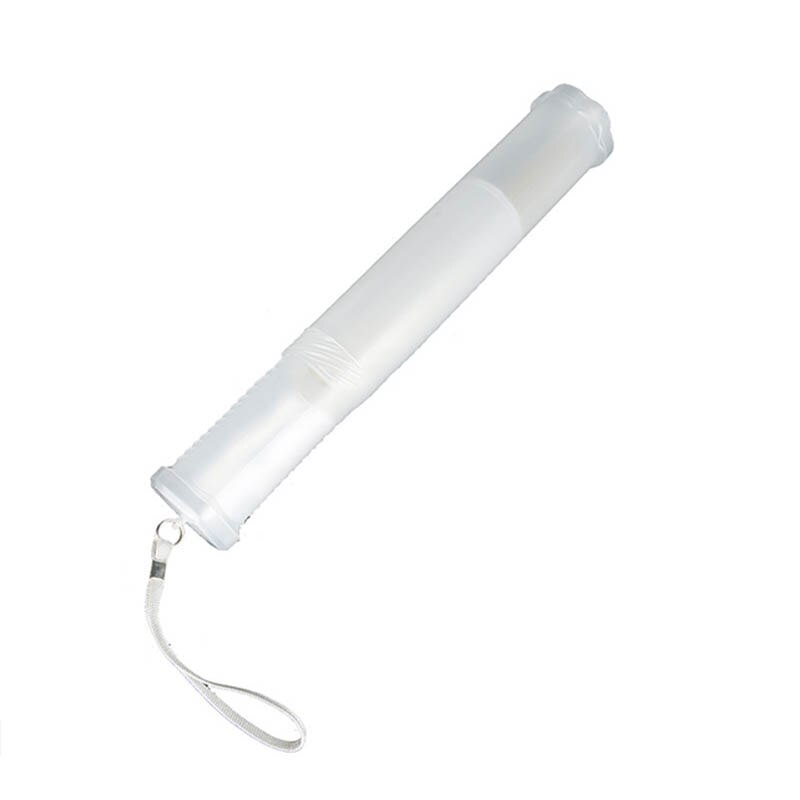 1 pçs cilindro caneta saco transparente caneta titular estudante suprimentos caixa de lápis caneta titular caixa de armazenamento de plástico ultra-fino portátil: Default Title