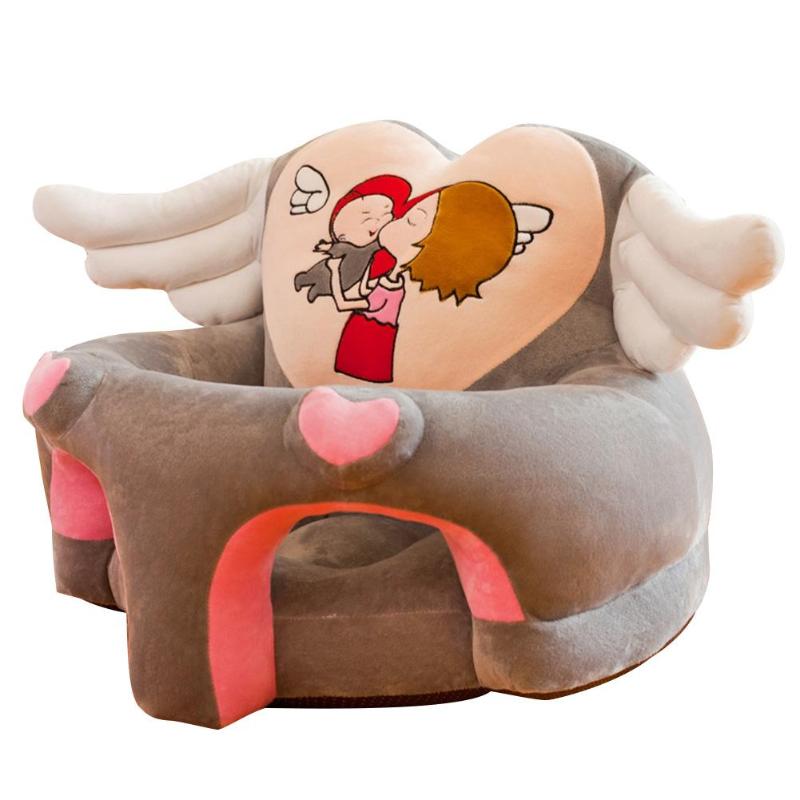 Farverigt spædbarnssofa sofadæksel sofa support sæde lære at sidde fodring stol blødt sædetaske rejse bilsæde i 0-12 måneder baby: Z003