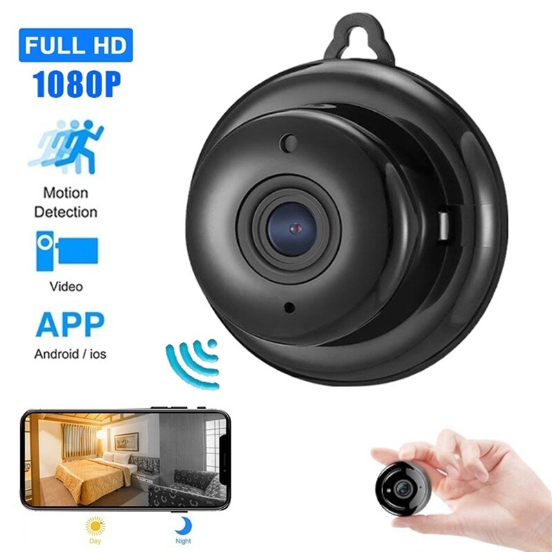 Mini caméra IP Wifi 1080P Full HD sécurité à domicile sans fil petit CCTV infrarouge Vision nocturne caméras de détection de mouvement V380 APP