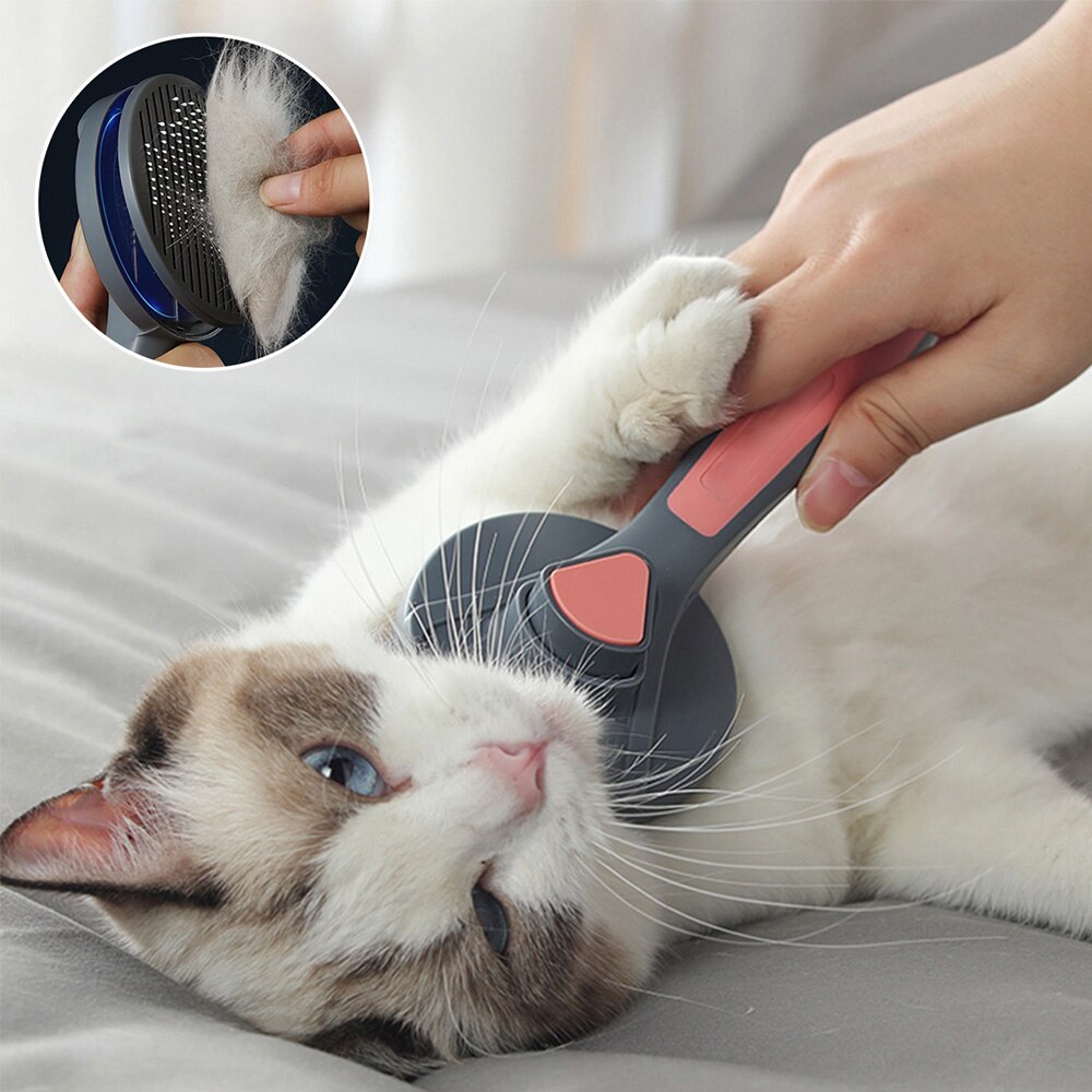 Brosse nettoyante et Peigne Autonettoyant pour Chien et Chat, Produits de Toilettage et de Beauté