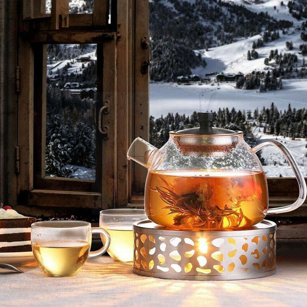 Portable Warmer Tea Holder Durable Steel Candle Warmer Holder Warmer Coffee Base Heating Light Tea Teapot Trivets O1H1 N1D8