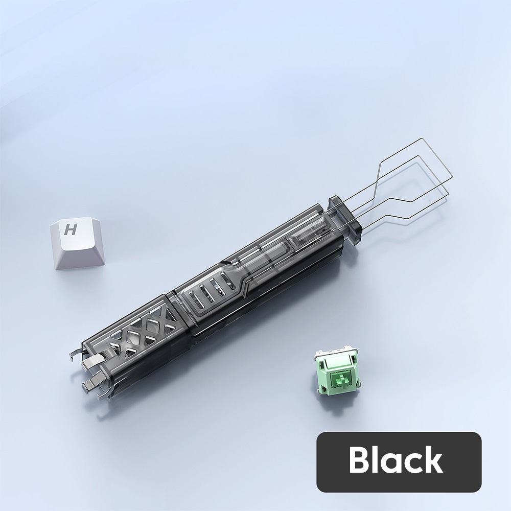 Ściągacz robić przełączników i keycapów 2 w 1, narzędzie robić czyszczenia przełączników klawiatury mechanicznej i klawiatury gamingowej.: Beżowy