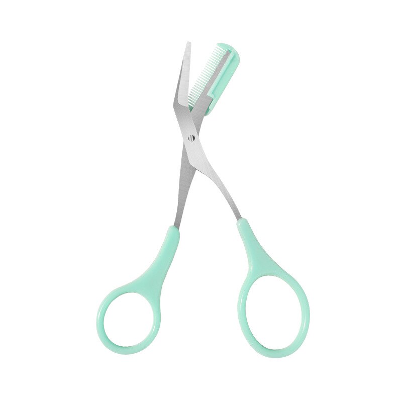 Recortador de cejas de acero inoxidable, peine, tijeras de pelo, Clips, maquinilla de afeitar, accesorios de maquillaje, 1 pieza: 04