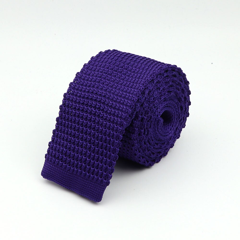 Corbata de punto para hombre, corbatas finas de tejido liso y colorido, estilo clásico, a la , para ocio