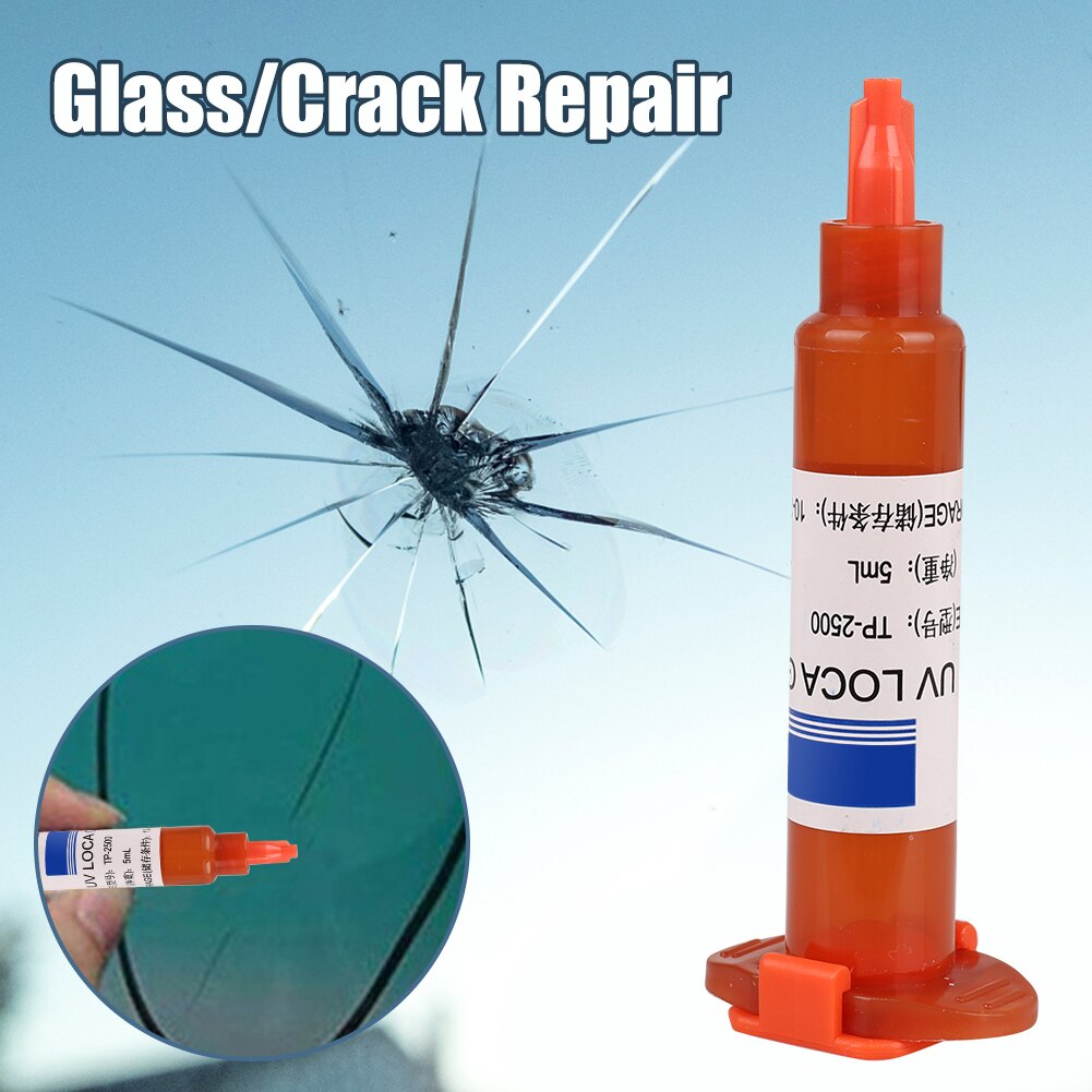 UV Kleber optisch Klar Kleber Fenster Reparatur Werkzeug Für Lange Riss Glas Gebrochen Riss Qucikly Haftfestigkeit Wiederherstellung Fenster Bildschirm