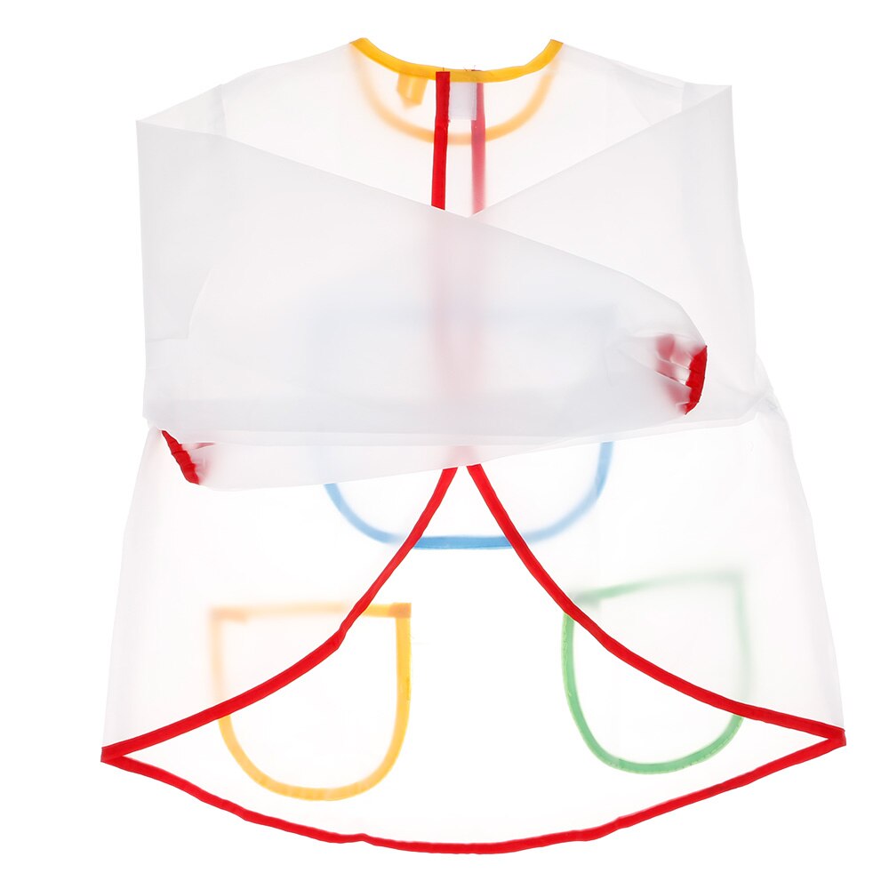 Niños impermeable manga larga 3 espacioso bolsillo pintura delantal