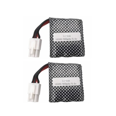 Upgraded 9.6V 1600mAh (2*800mAh ) Spare Parts 9.6V 800mAh Li-ion Battery For JYRC 9115 9116 S911 S912 RC Car Truck Spare 9.6V: Burgundy