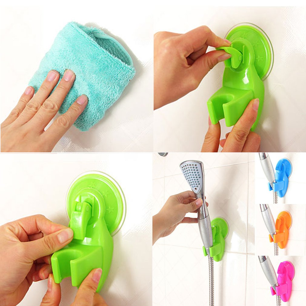 Kleurrijke Douchekop Houder Afneembare Douche Base Sterke Zuignap Rack Beugel Douchekop Stand Badkamer