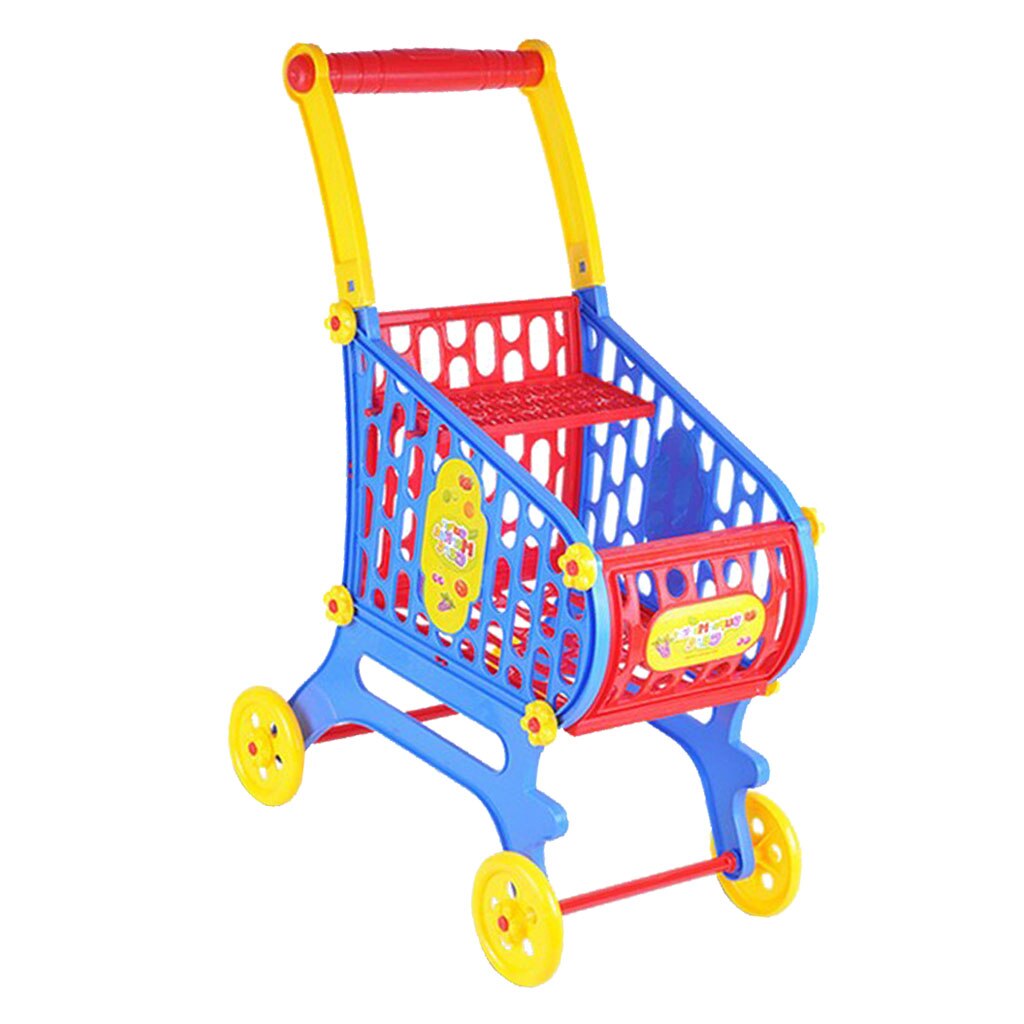 52Cm Simulatie Plastic Winkelwagen Kruidenier Speeltoestel Voor Babypop Toebehoren