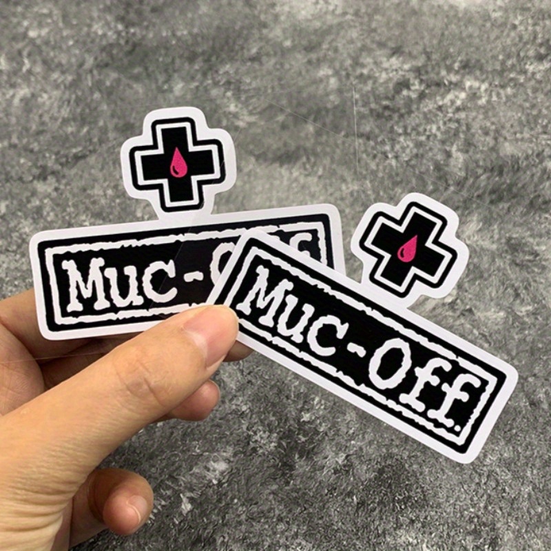 Muc Off Waterproof Bike Sticker - Scratch Resistant and Sunscreen Sticker for Mountain Bikes and Road Bikes, Mixed Colors