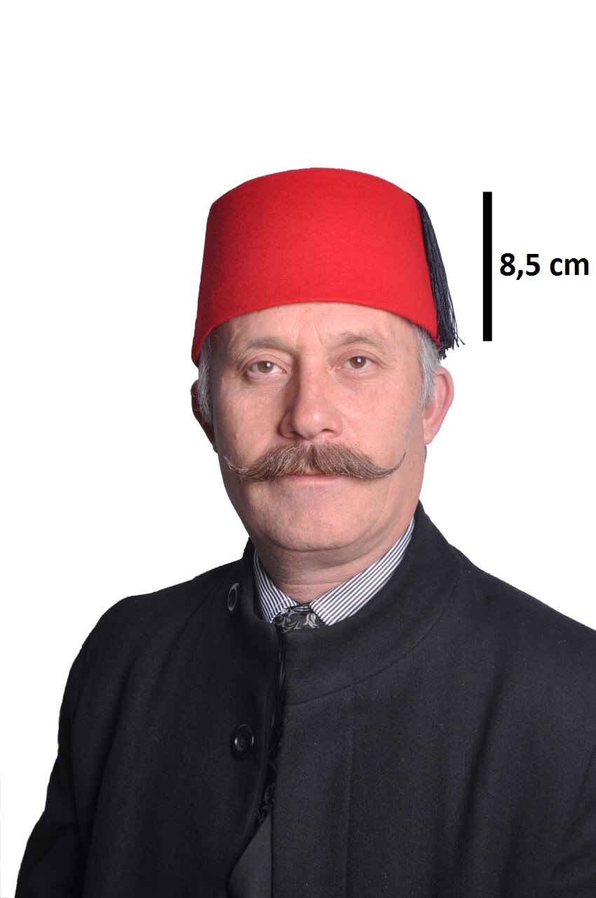 Punainen huopa fez hattu tommy cooper turkkilainen fes musta tupsut unisex-lakki fancy mekko ottomaani aito