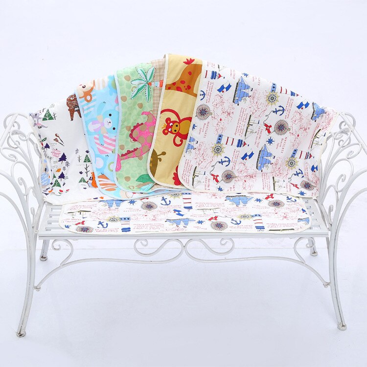 Baby Baby Waterdicht Vel Urine Changing Pads Cartoon Herbruikbare Baby Beddengoed Aankleedkussens