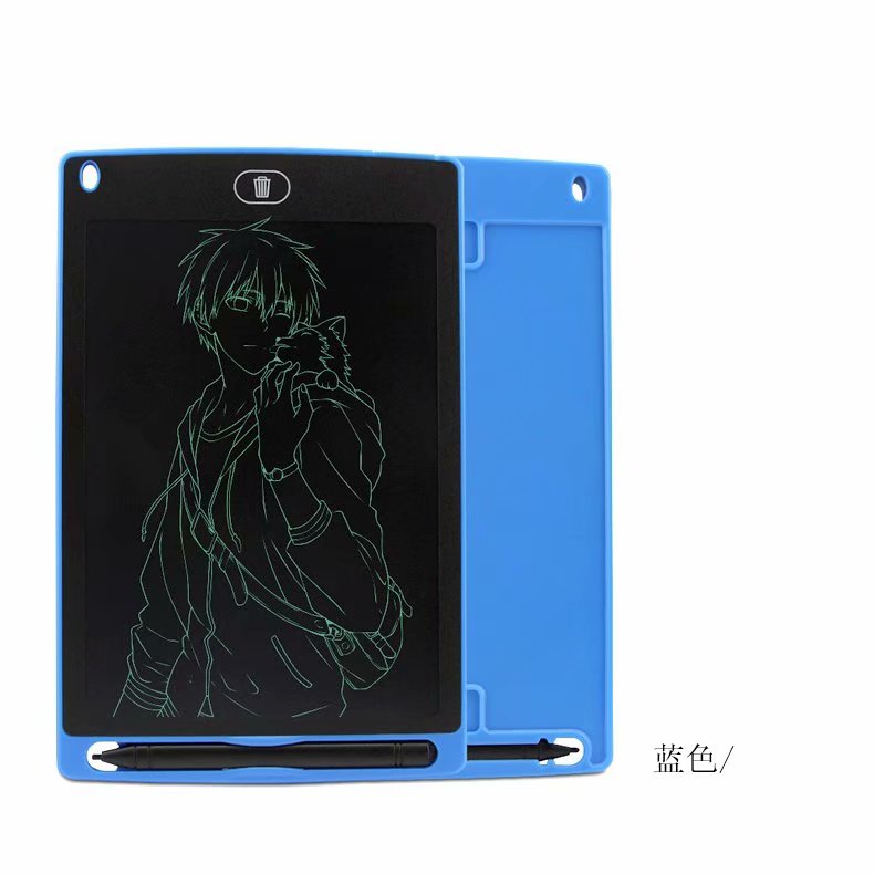 Farbe malerei 8,5 Zoll LCD Schreiben Tablette Digitale Grafik Zeichnung Tabletten Elektronische Handschrift Bord + Stift/Batterie für freundlicher: Blau