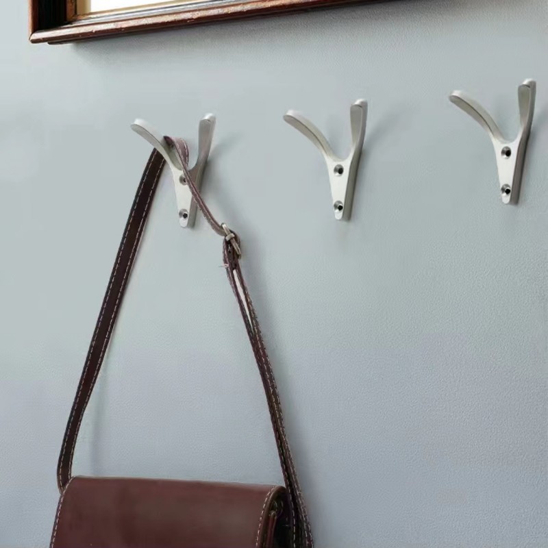 Moderne Möbelhaken Aluminium Tür Kleiderbügel Schwarz Gold Kleidung Schlüssel Kleiderbügel Haushalt Schrank Haken