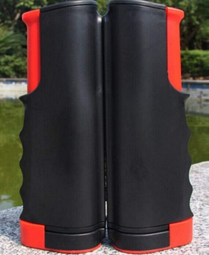 Stall Portable Thick Ping Pong Grid Free Extendable with Ping Pong Multi--Set: Single Wavy Edge Grid  Black Red 