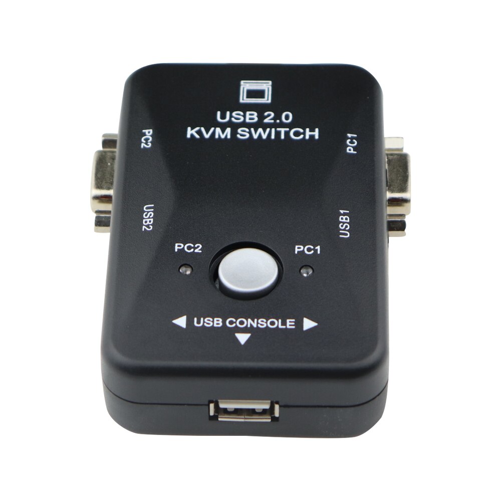2 in 1 Heraus USB 2,0 VGA KVM schalten Kasten 2-Hafen PC Monitor Schalter Kasten Adapter Für Computer tastatur Maus Monitor Stecker und Spielen