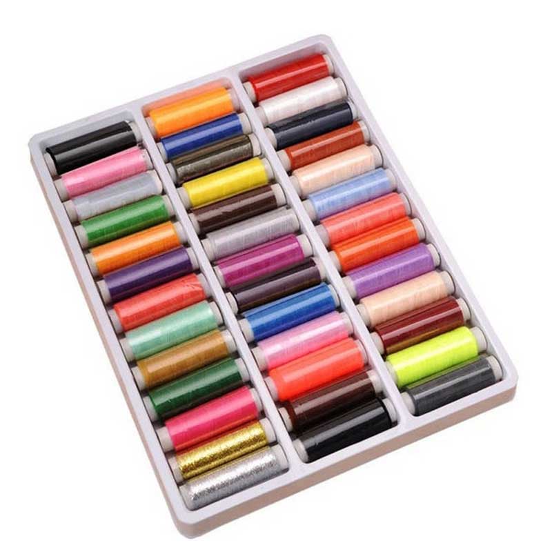 39 Colors Sewing Thread Home Embroidery Sewing Machine Line Box Sewing Accessories