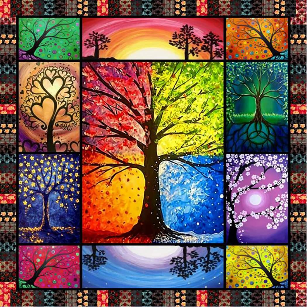 3D Summer Quilts Soft Cotton Lightweight Bed Quilt Home Spring Autumn Camping Travel Picnic Blanket