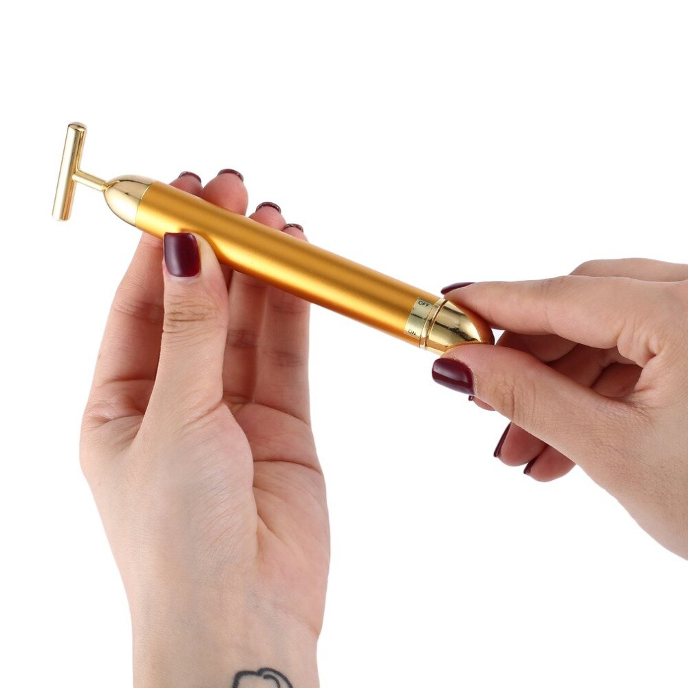 Pro bantning ansiktslyft bar vibration ansikts massage vibration ansikts skönhet massager energi vibrerande bar ansikte verktyg
