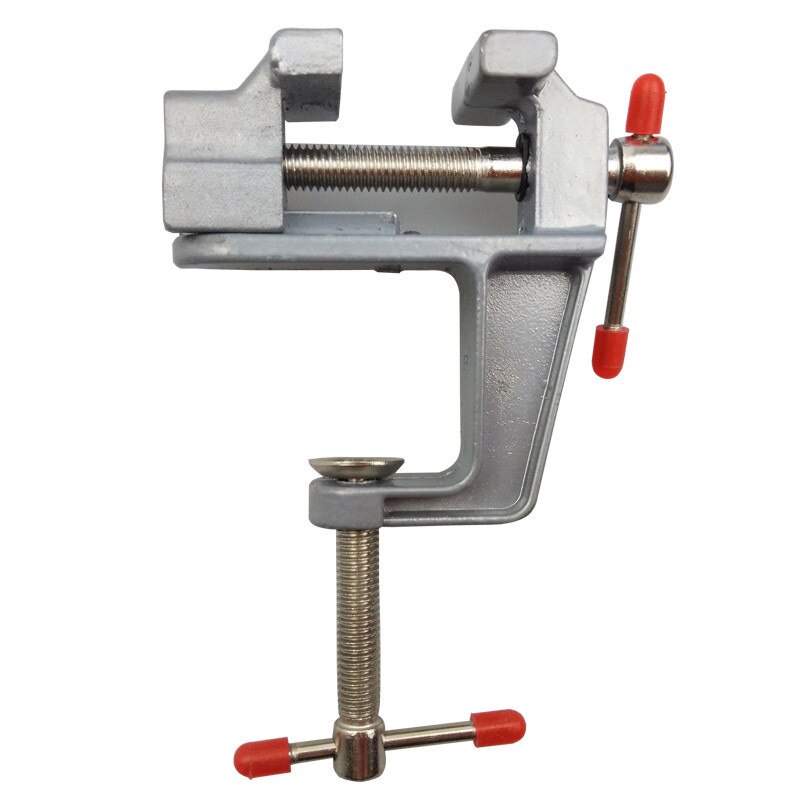 OUDISI Mini Bench Vise Multi-Function Fixture Small Jeweler Hobby Bench Vise 360° Rotating Base Desktop Screw Vise Tool