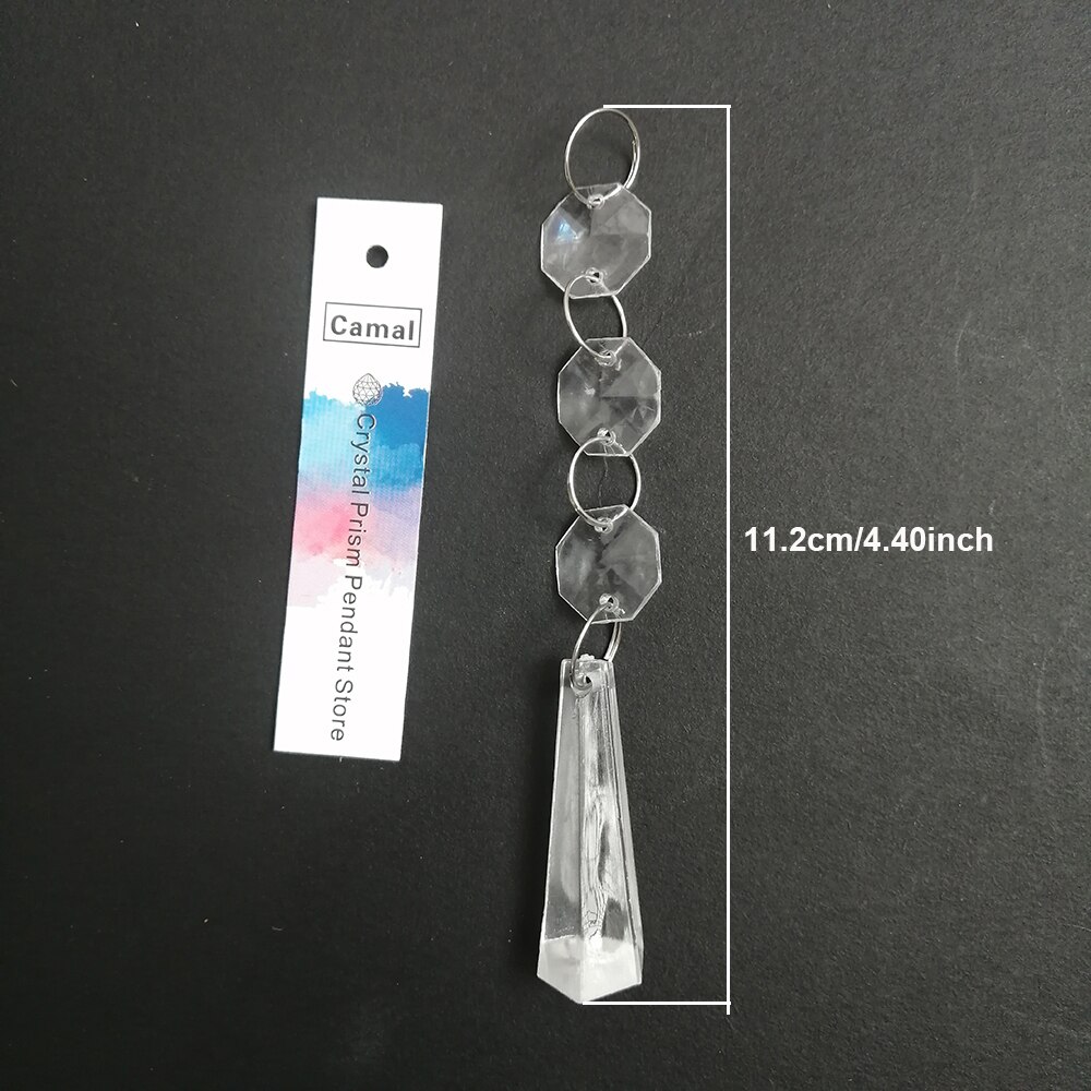 Camal 10 stücke Acryl Kristall Perlen Anhänger Girlande Kronleuchter Hängen Party Hochzeit Dekoration Tische Mittelstücke Vorhang DIY: F