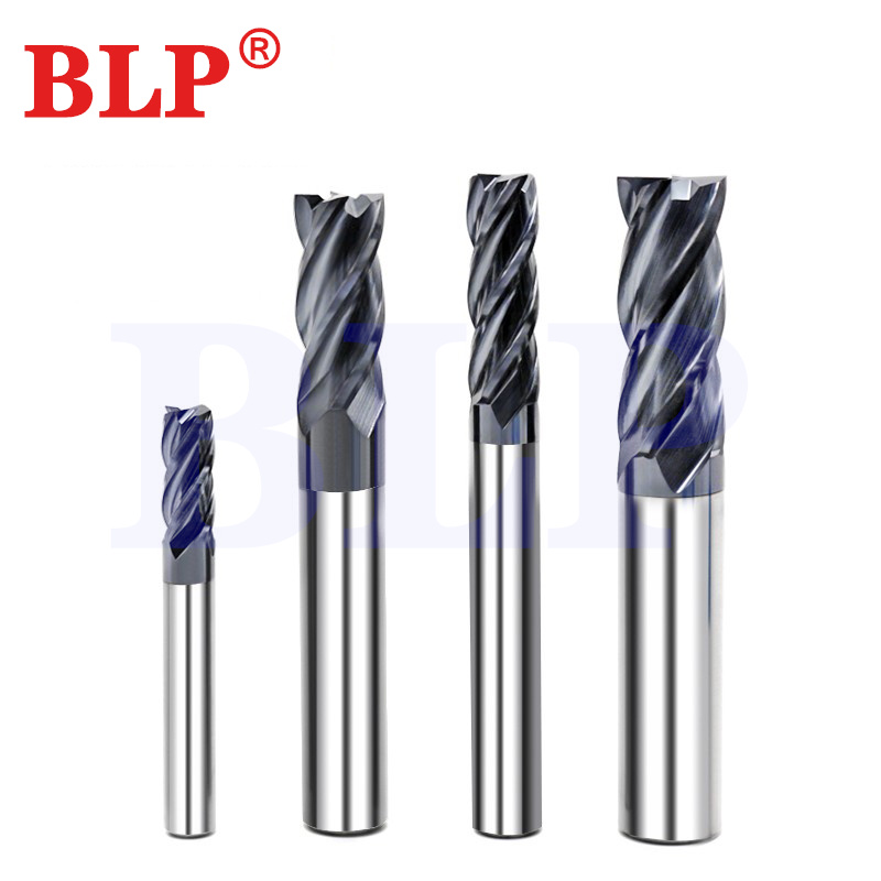Milling Cutter Hrc50 4 Flute Endmill Alloy Tungsten Steel Cnc Maching Top Milling Machine Tools For Steel Woodworking