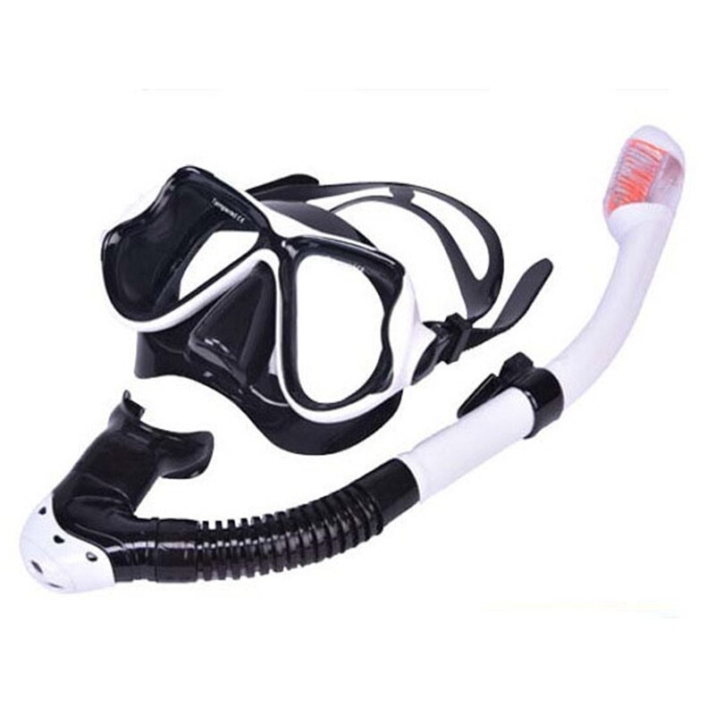 Diving Mask and Snorkel Set - Anti-Fog Goggles - Scuba Swimming Pool Equipment - Silicone & Tempered Glass