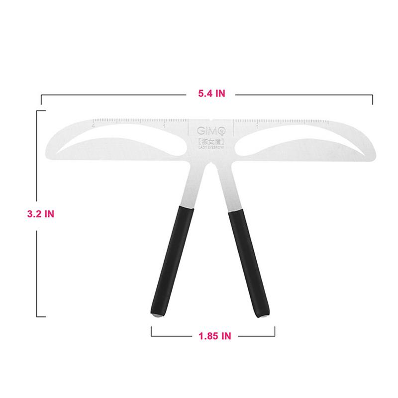 Makeup Eyebrow Tool Eyebrow Tatoo Shaper 3-Point Positioning Balance Ruler Eyebrow Stencil