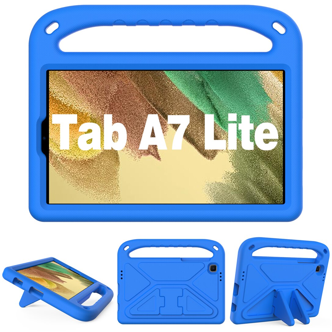 Voor Samsung Galaxy Tab A7 Lite Case Eva Tablet Stand Cover Case Voor Galaxy Tab A7 Lite SM-T220 SM-T225 8.7 inch Kids Case: blue