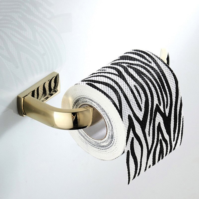 Guld toiletrulleholder sort bronze hvid krom dekorative toiletpapir håndklædeholdere antik retro køkkenpapirstativ: Guld
