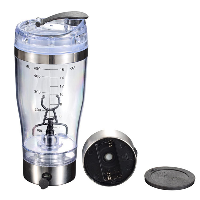 450ml elektrisk blender protein shaker flaske bærbar automatisk vortex mixer til