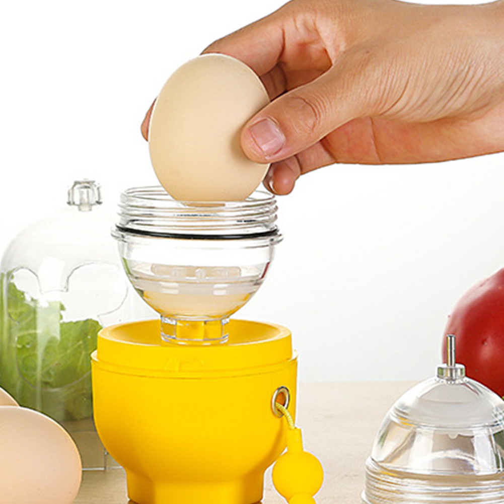 Hand Powered Golden Egg Maker Inside Mixer Kitchen Cooking Gadget Portable Egg Cooker Tool Egg Scrambler Shaker