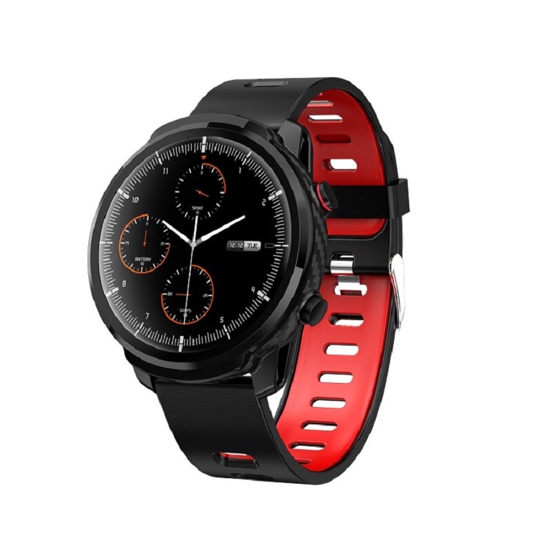 S10 pleine touche montre intelligente hommes étanche Sport horloge moniteur de fréquence cardiaque prévisions météorologiques Smartwatch pour IOS Android téléphone: red