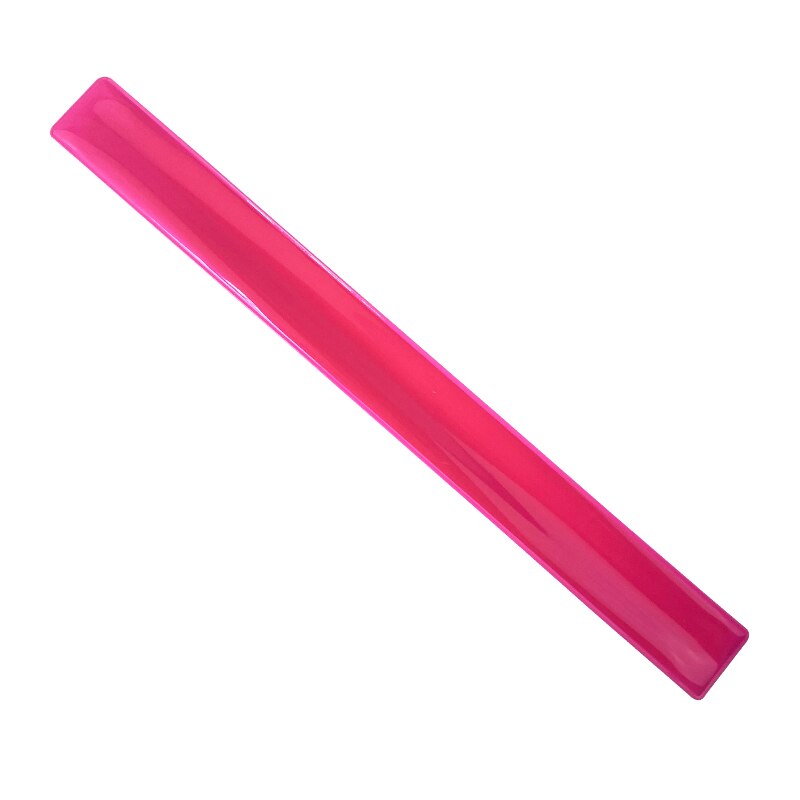 10 stk 41cm reflekterende armbånd armbånd cykelbind bukser benrem slap band tape til løb ridning sikkerhed synlighed: 10 stk lyserød