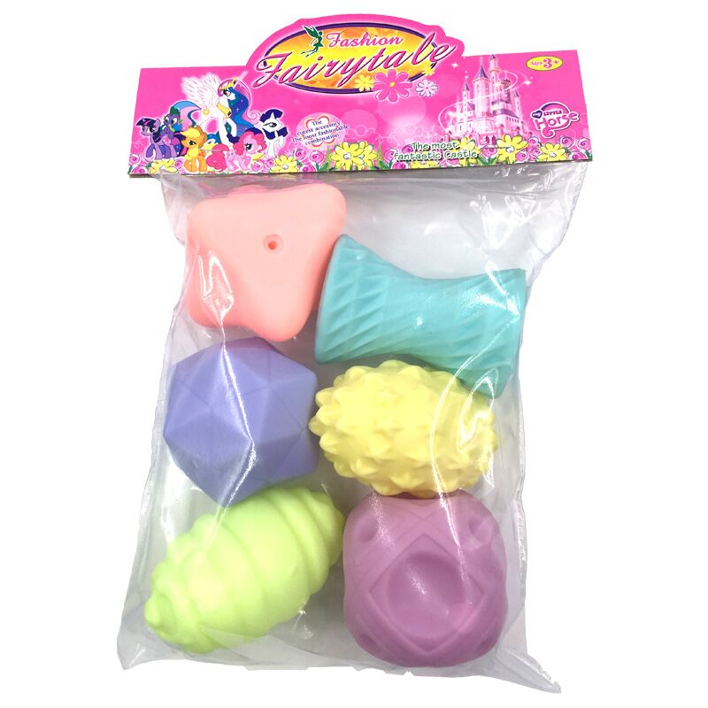 Bebis sensoriska boll leksaker baby skallra bitring greppa kläm leksaker färgglada mjuka gummi bpa-fri texturerad massageboll för småbarn