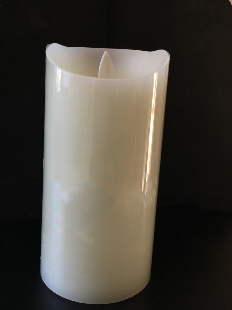 Flickering Pillar LED Kaars Licht 10key Remote controlled 2/4/6/8 H Timer paraffine Dansen lont 18 CM (H) Thuis bar decor-Amber
