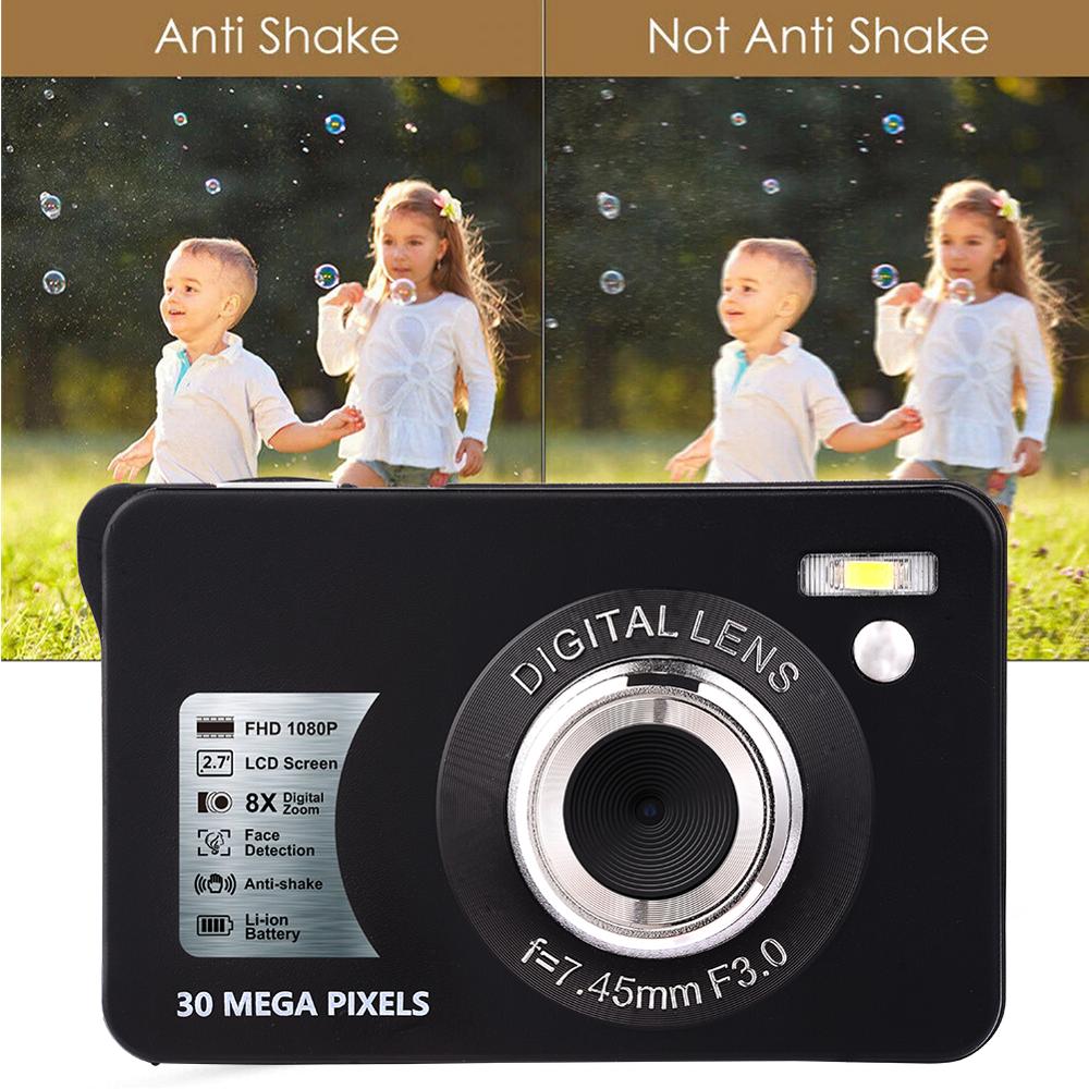 30MP Mini Foto Camera 2.7 &#39;&#39;Tft Lcd-scherm Hd 1080 Video Camcorder Anti Shake Gezichtsdetectie Self-Tijd digitale Camera