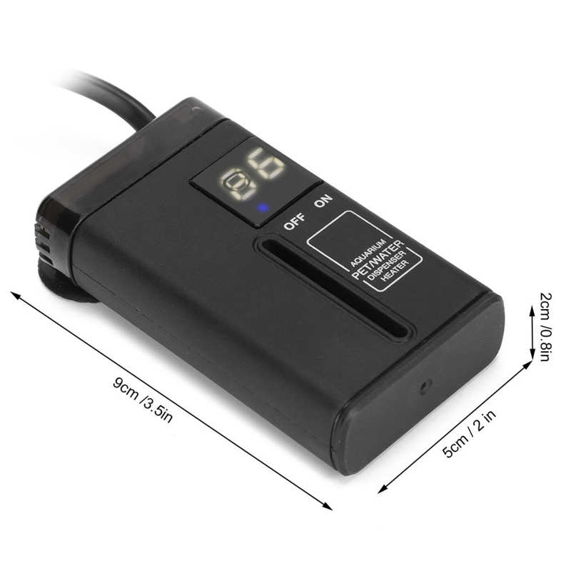 Pet Brooder Supplies Lamp Set Mini Aquarium Heater Automatic Fish Tank Thermostat Anti‑Explosion Heater US Plug 110V