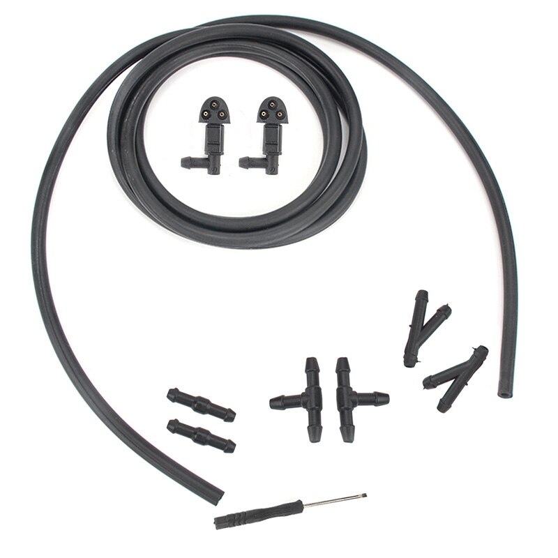 Windshield Hood Nozzle 3 Hole Car Windshield Washer Wiper Water Spray Nozzle Set for Chevrolet Cruze 94556605: Default Title